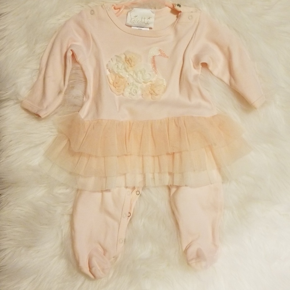 Blush Pink bodysuit with tutu